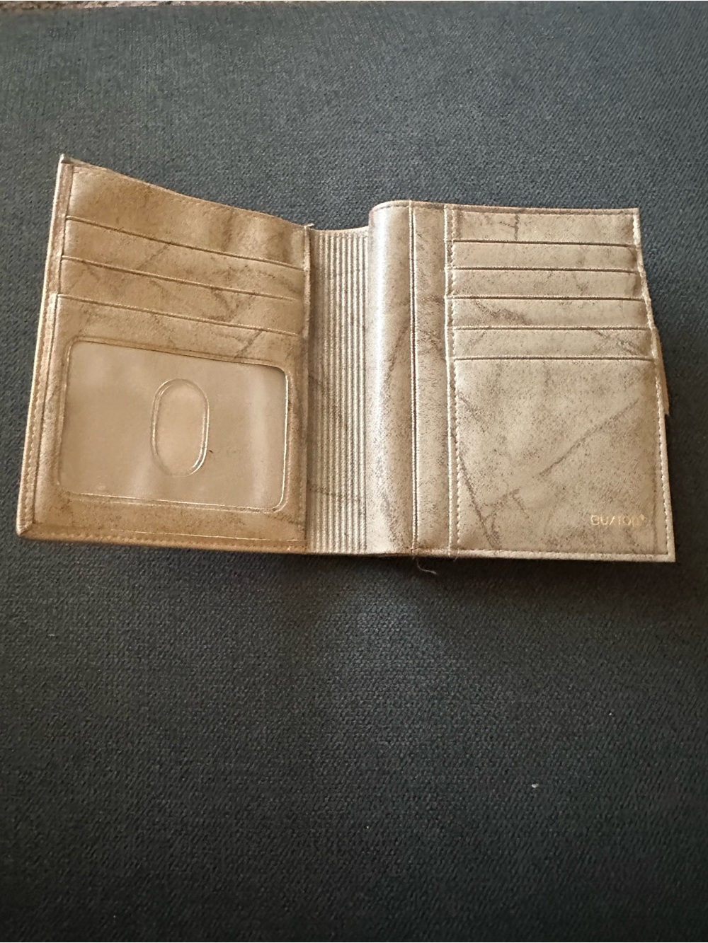 Buxton Women’s Tan Leather Snap Wallet with Embossed Floral Detail - Picture 6 of 7